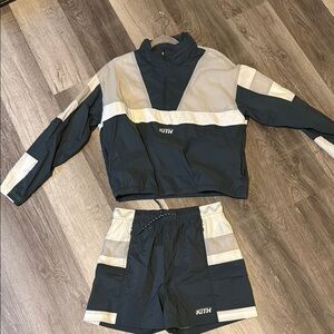 Kith green and Cream Athletic Set